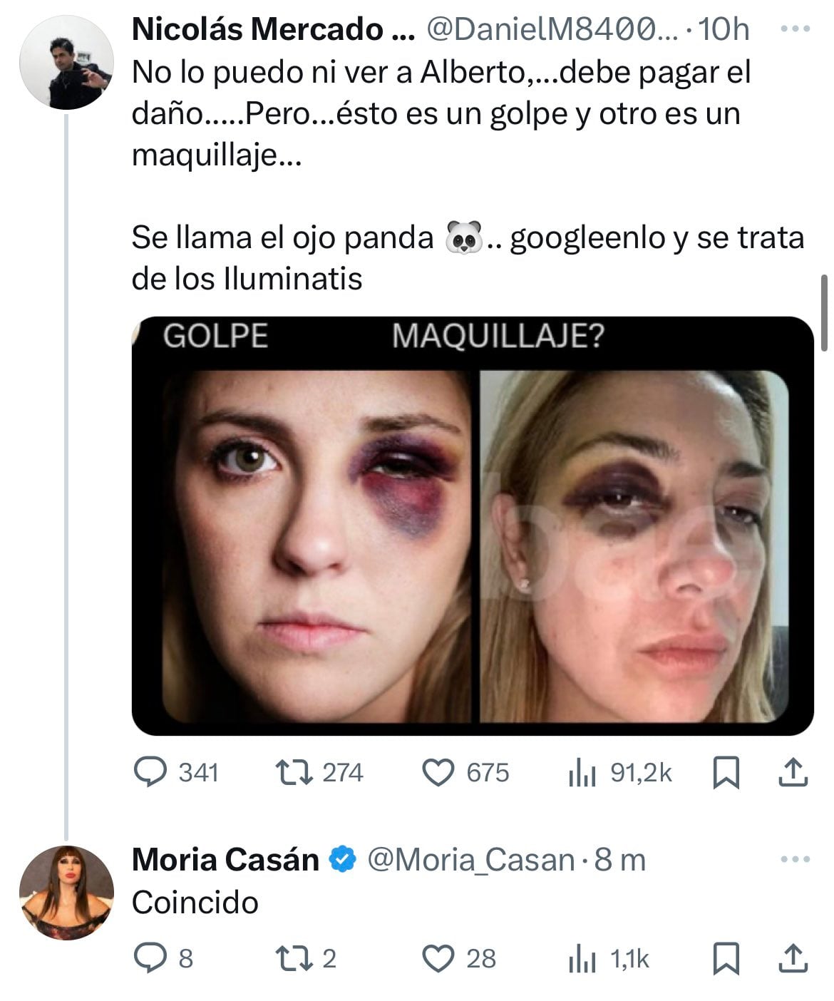 El polémico comentario que habría tenido Moria Casán tras las fotos de Fabiola Yáñez