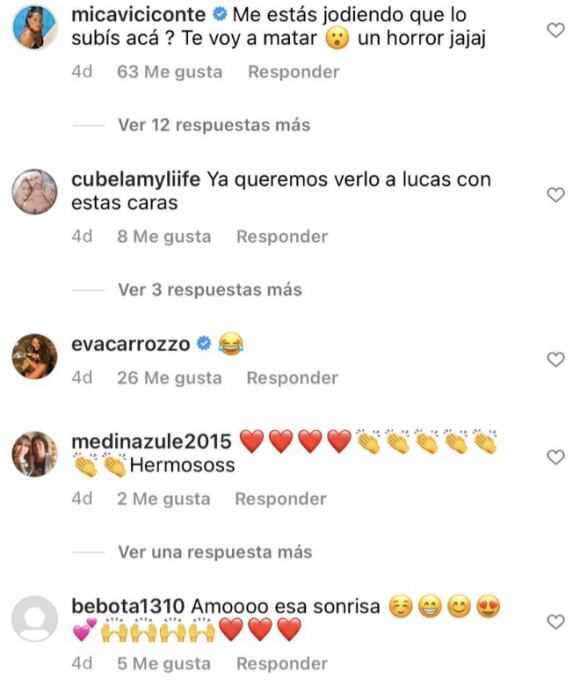 La respuesta de Mica Viciconte