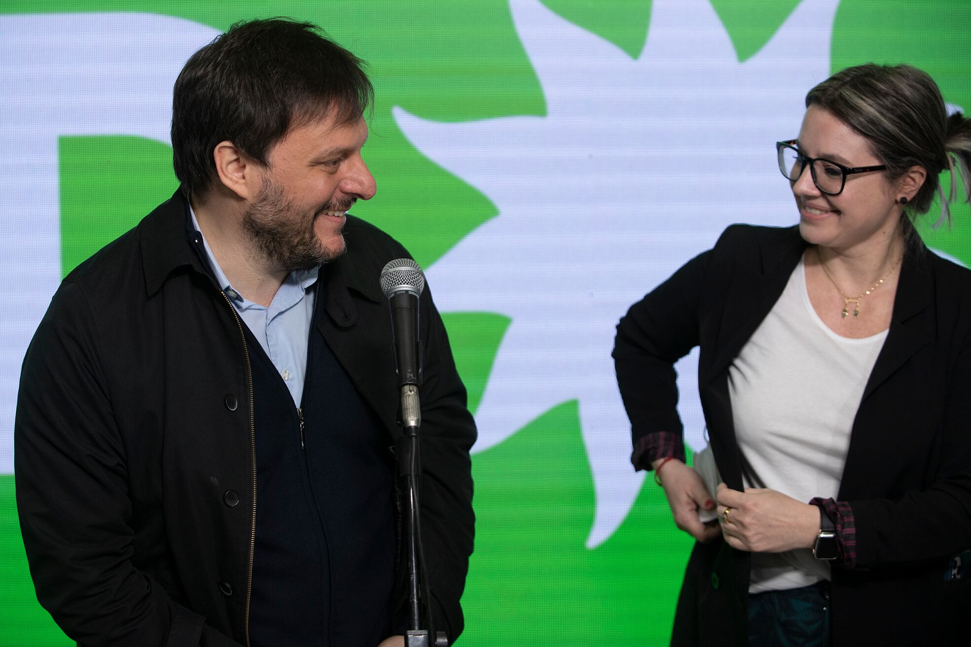 Leandro Santoro y Gisela Marziotta son los candidatos del Frente de Todos en la Ciudad de Buenos Aires. Foto: Clarín