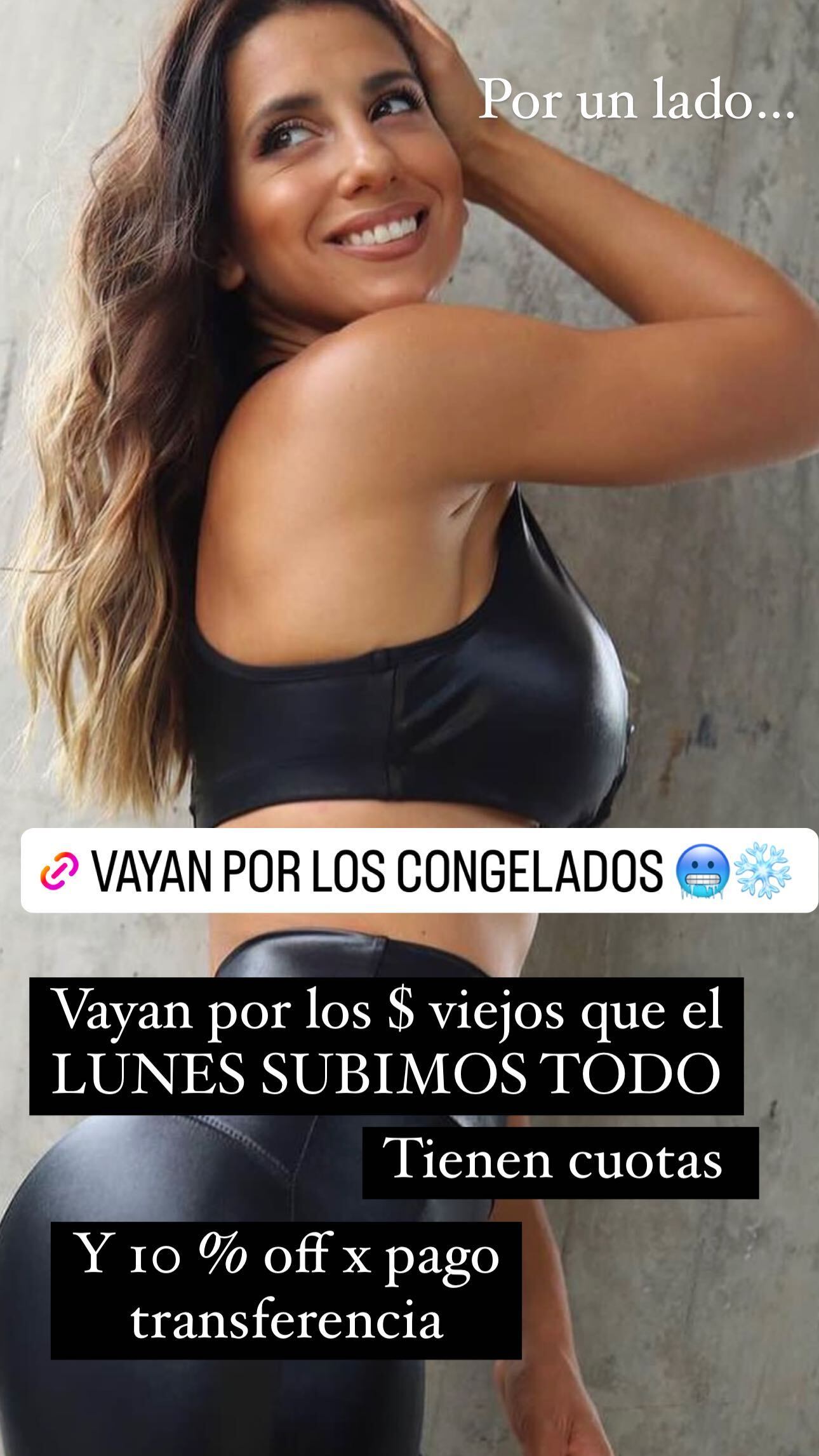 El picante posteo publicitario de Cinthia Fernández