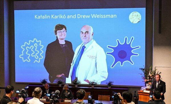 La bioquímica húngara Katalin Karikó y el investigador estadounidense Drew Weissman son premio Nobel de Medicina.