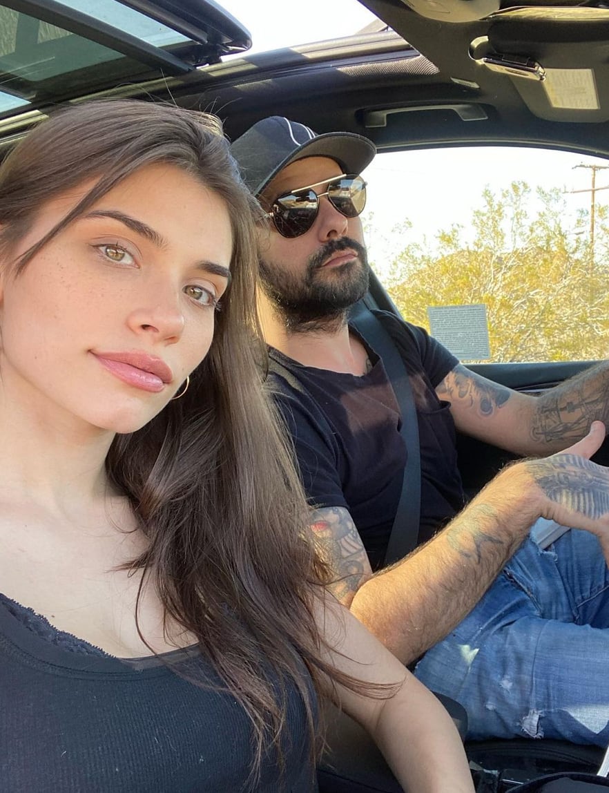 Eva junto a su pareja, Eduardo Cruz.