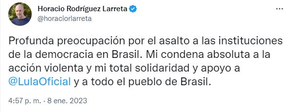 El alcalde porteño repudió enérgicamente el ataque en el vecino país.