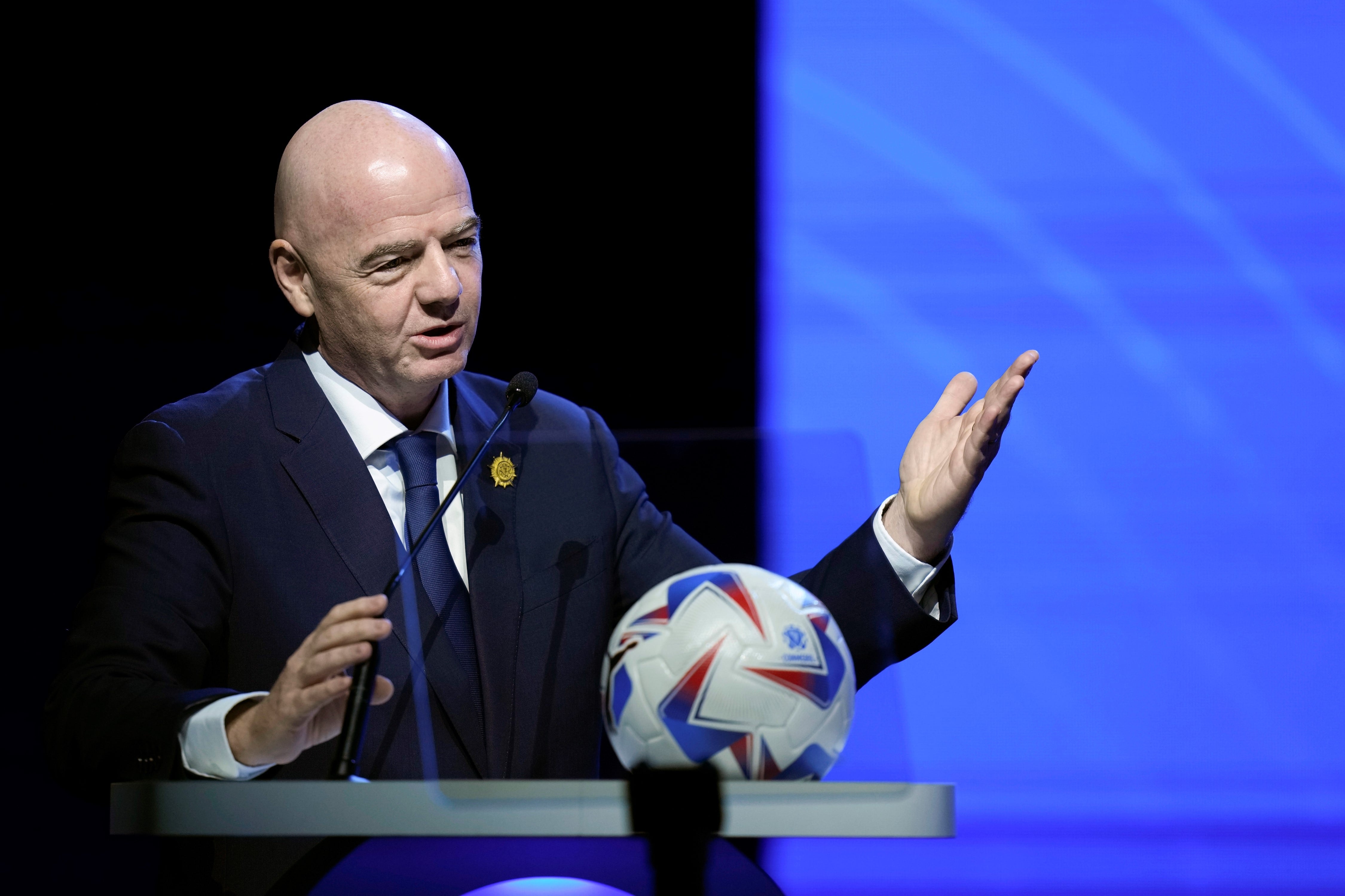 Gianni Infantino, presidente de la Fifa (AP)