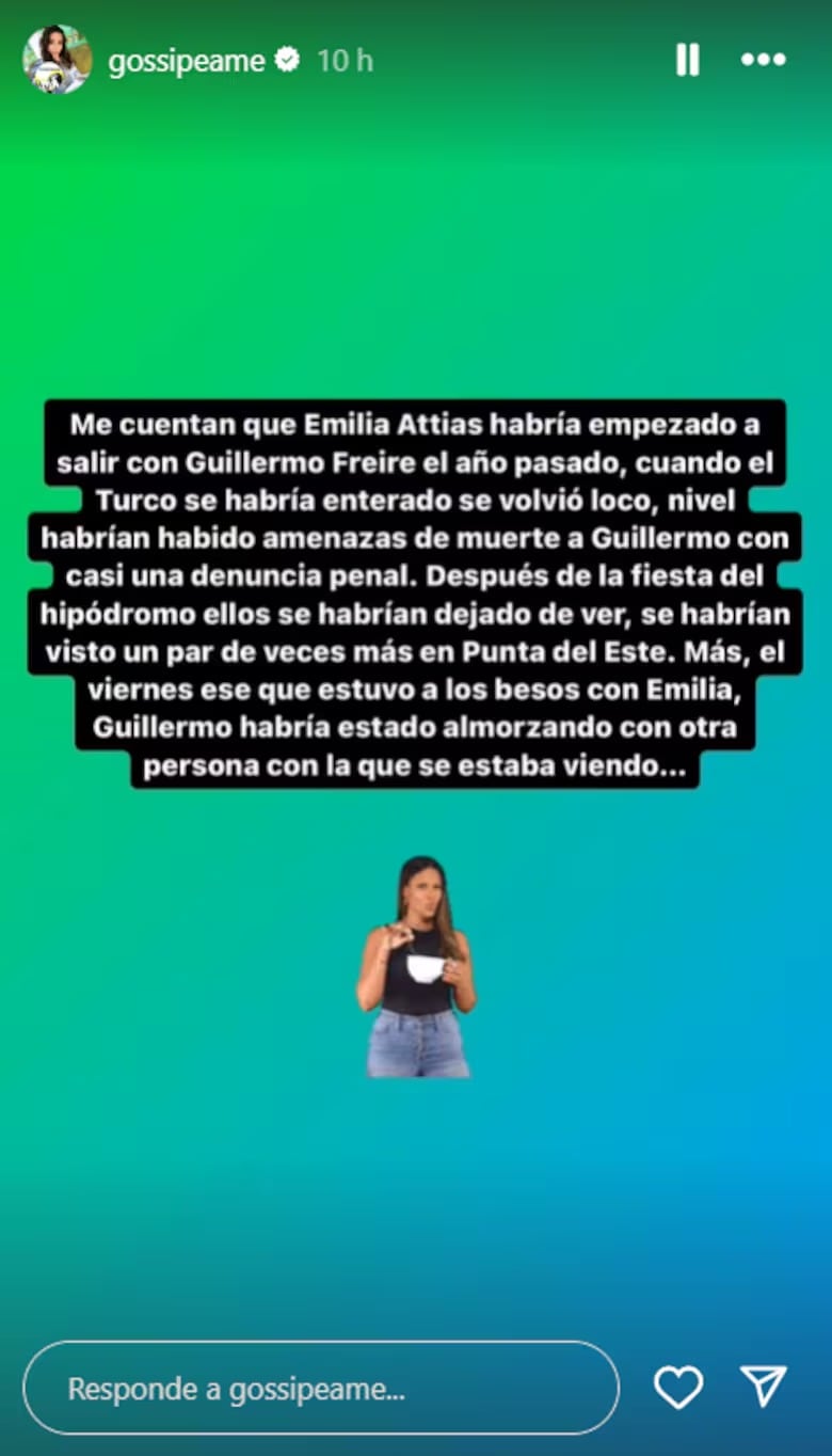 La actriz estaría en una relación hace tiempo  con un economista