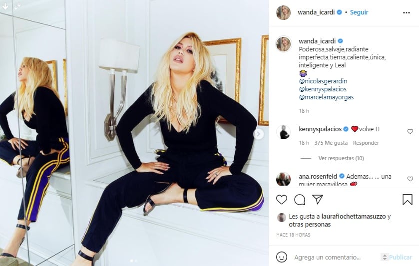 Wanda Nara está "feliz" en Milán con sus hijas y Mauro Icardi