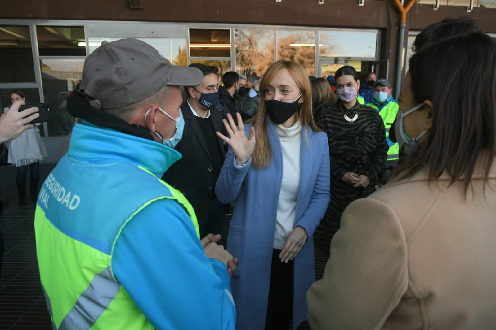 Inauguración Base Operativa de la Agencia Nacional de Seguridad Vial en Mendoza. Estuvo presente la senadora Anabel Fernández Sagasti. Ignacio Blanco / Los Andes