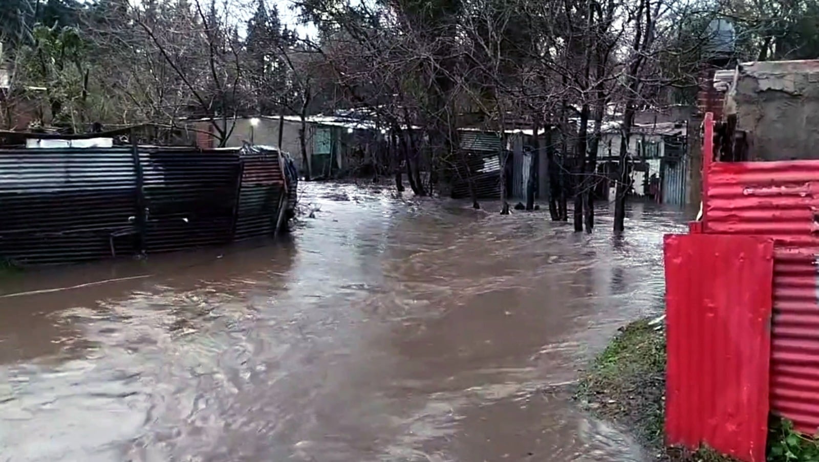 La Plata en estado de alerta por intensas lluvias y vientos: cientos de evacuados y clases suspendidas. Foto: Gentileza Clarín.