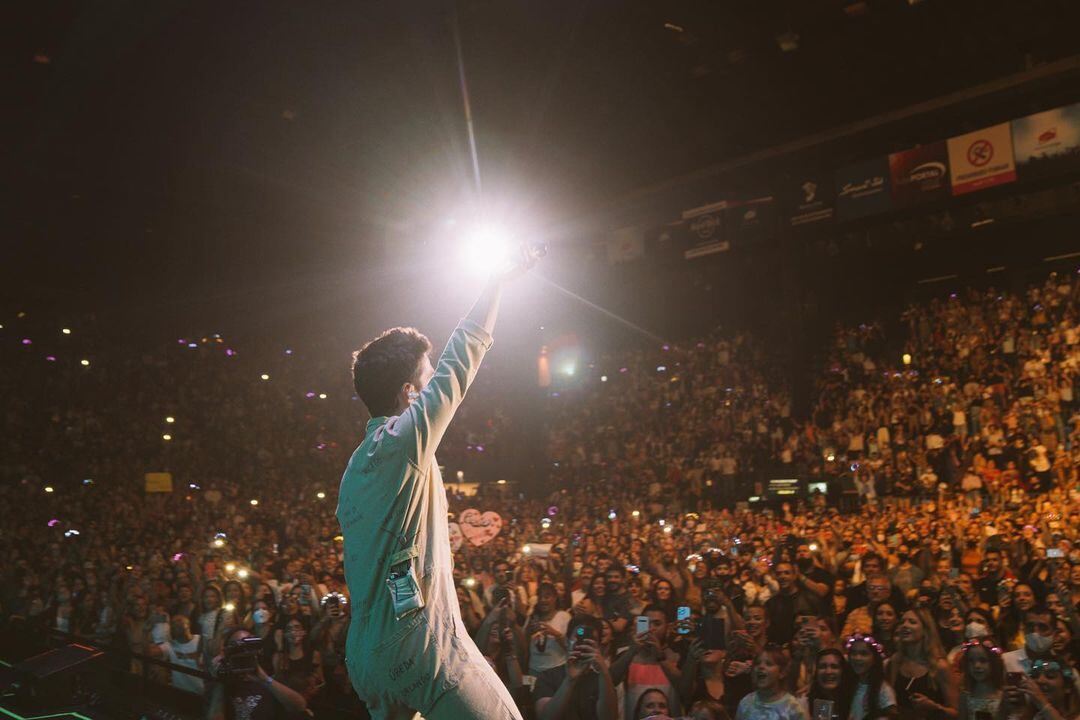 Camilo hizo su primer show en el Luna Park en Buenos Aires.