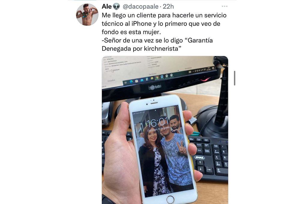 El empleado no tuvo mejor idea que compartir lo que hizo en Twitter.