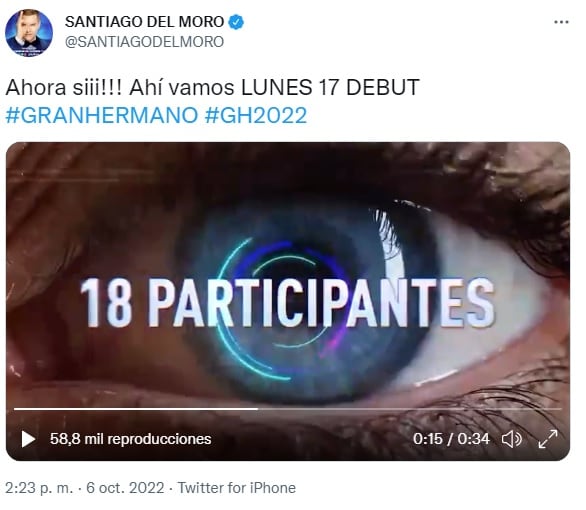 El anuncio de Santiago del Moro