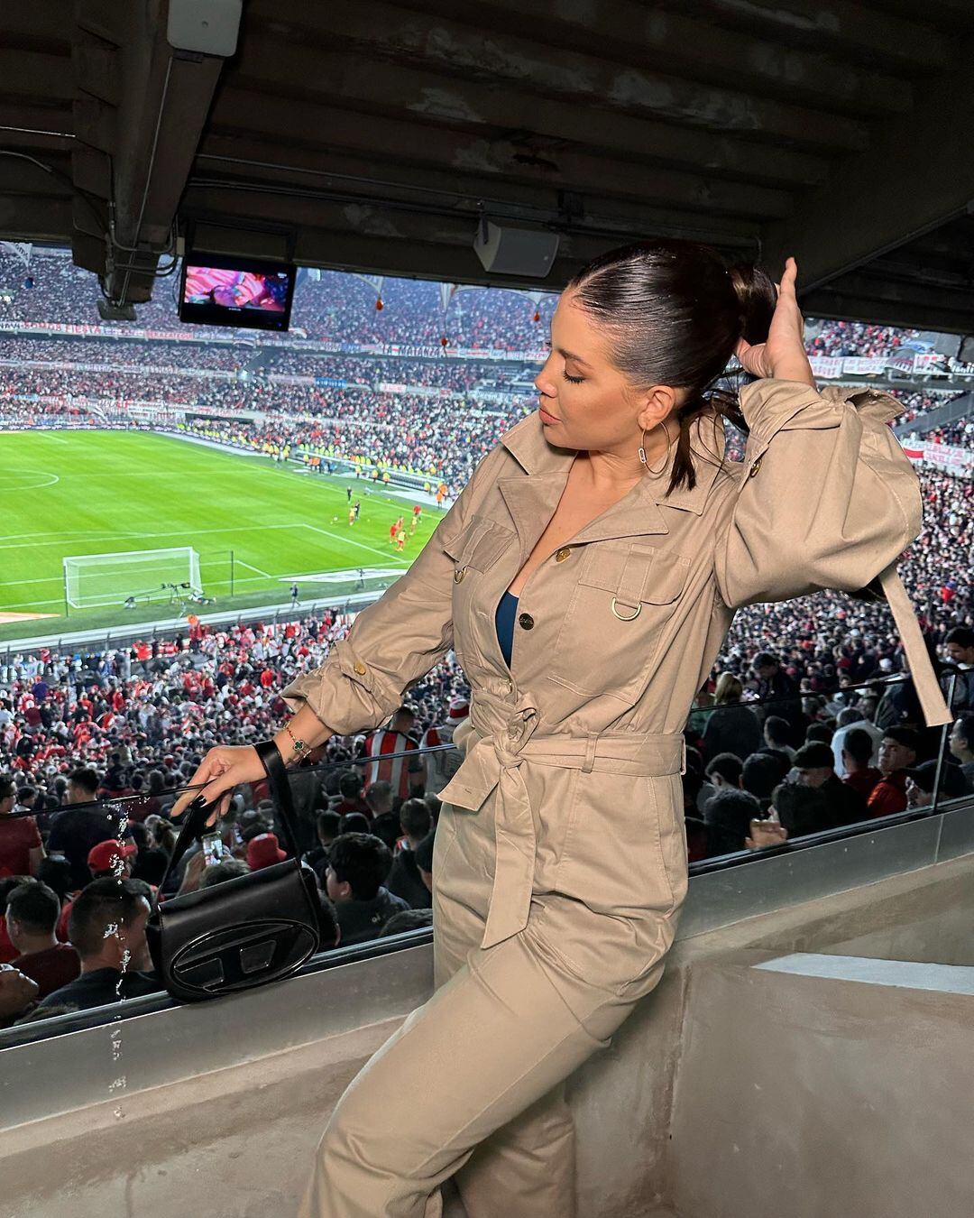 Wanda Nara en el Monumental.