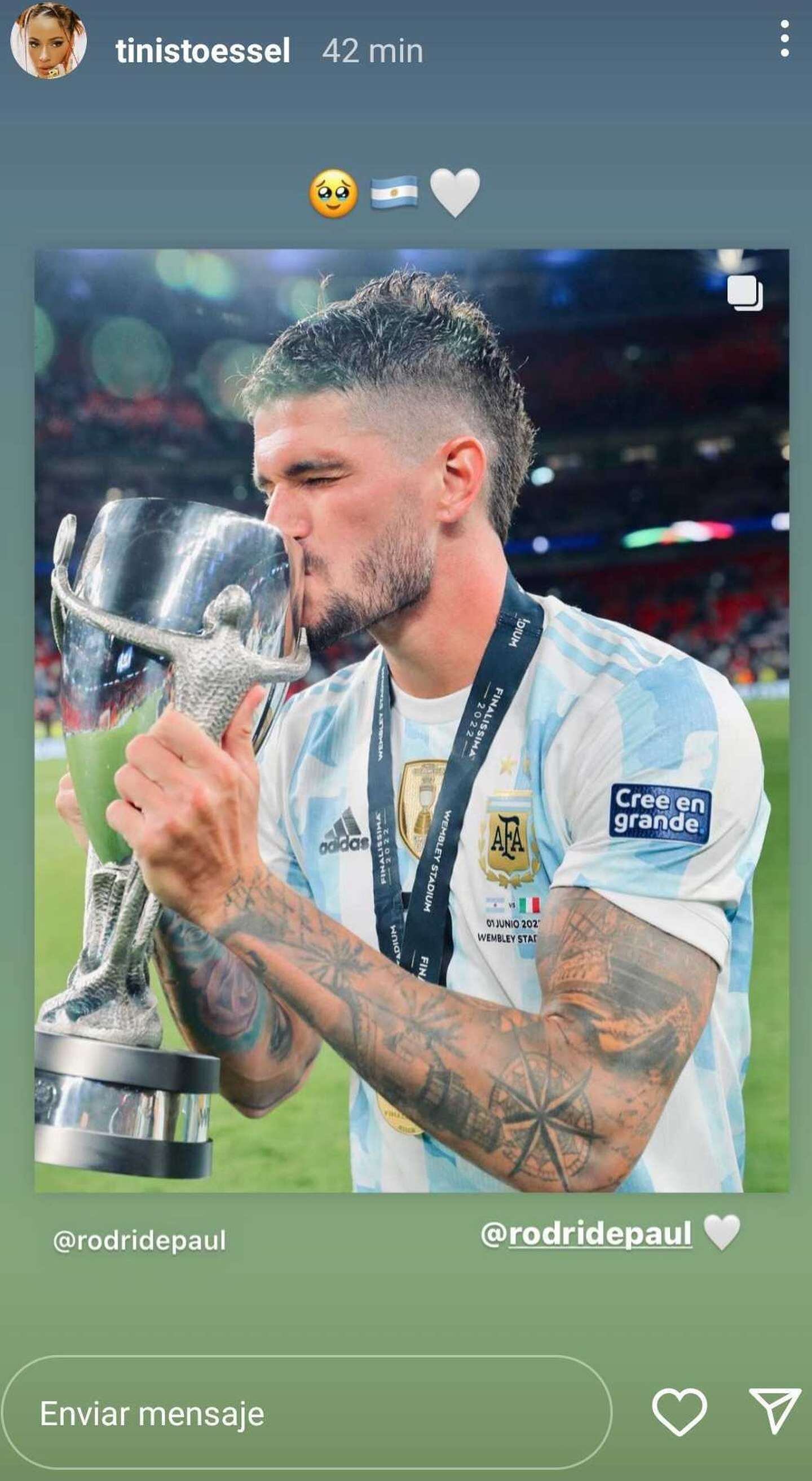 Un nuevo capítulo de este romance se escribió tras la consagración de la Selección argentina en Wembley. Foto: Web