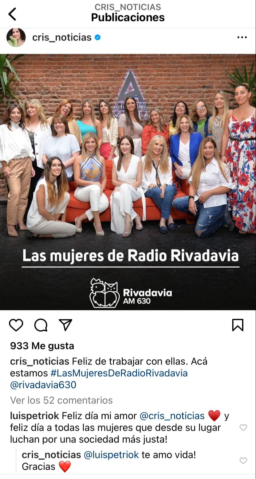 Famosas argentinas se sumaron al 8M.