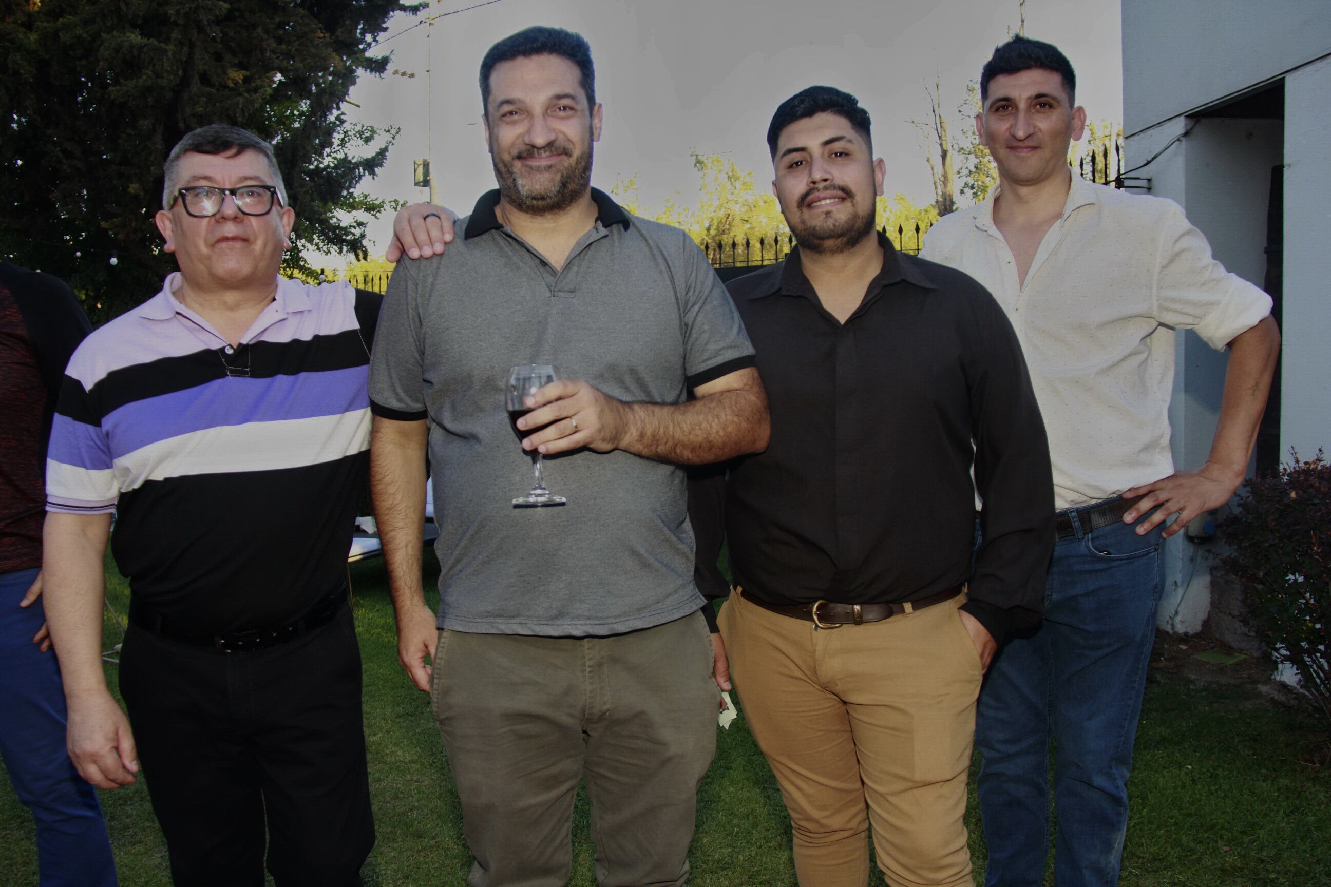 Víctor Fusello, Fernando Bleuss, Fabián Olivares y Luis Aveni