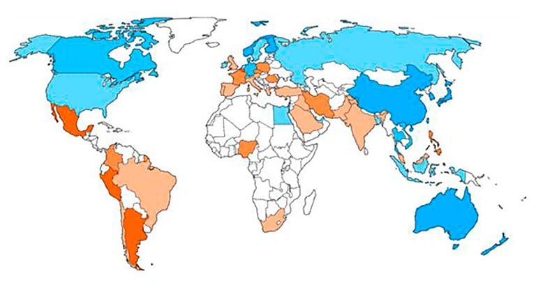 Bloomberg realizó el Ranking de Resiliencia covid con 3 países. Argentina entre los peores.