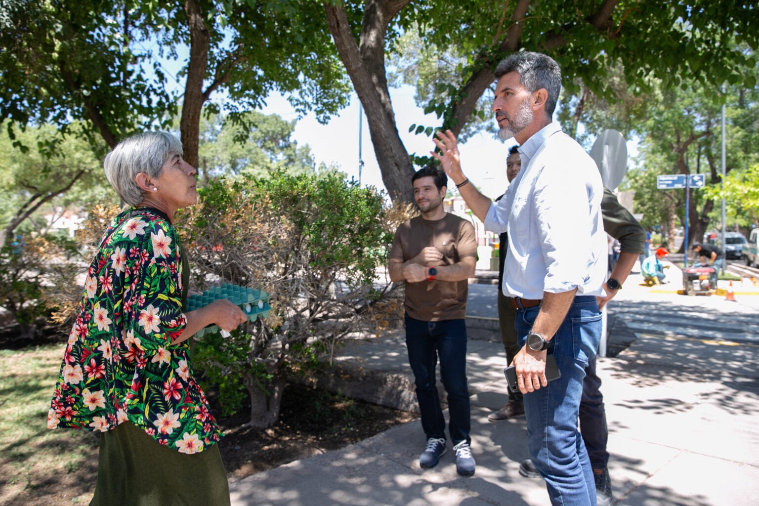 Con las obras de renovación concluidas, Ulpiano Suarez habilitó la plaza Galigniana