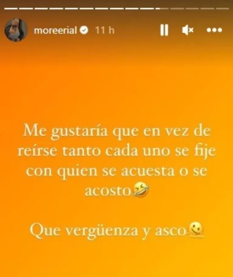 El fuerte descargo de Morena Rial en las redes.