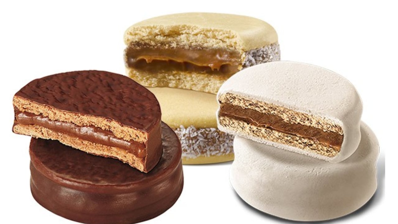 Dulce de leche en alfajor.