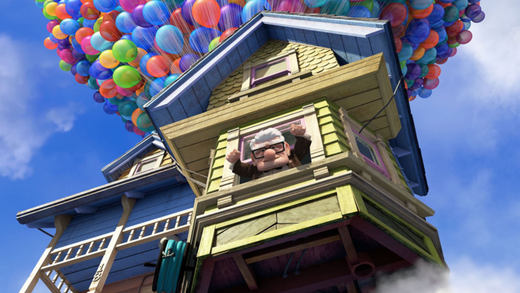 "Up" es la película favorita de su hijo.