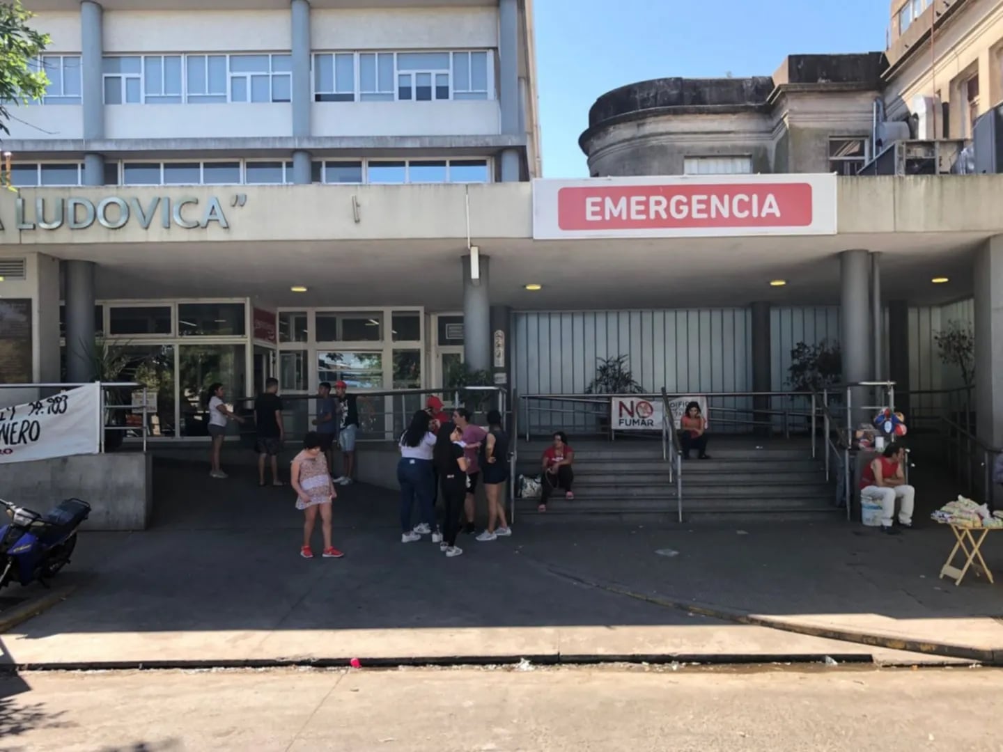 Hospital de Niños "Sor María Ludovica", donde el pequeño finalmente falleció . Foto: 0221