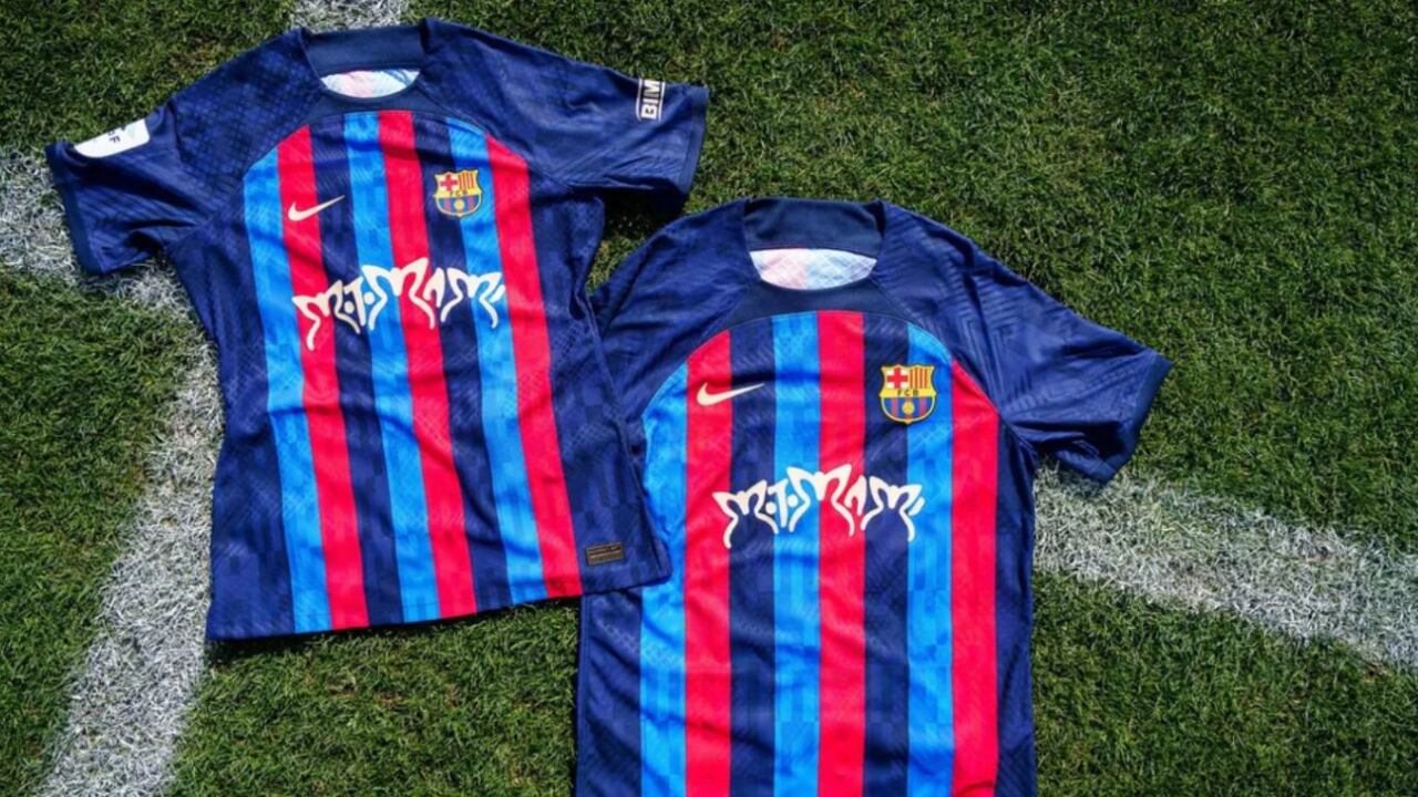 El Barça llevará una camiseta con el logo de 'Motomami' en el Clásico del domingo. Gentileza: Los 40.