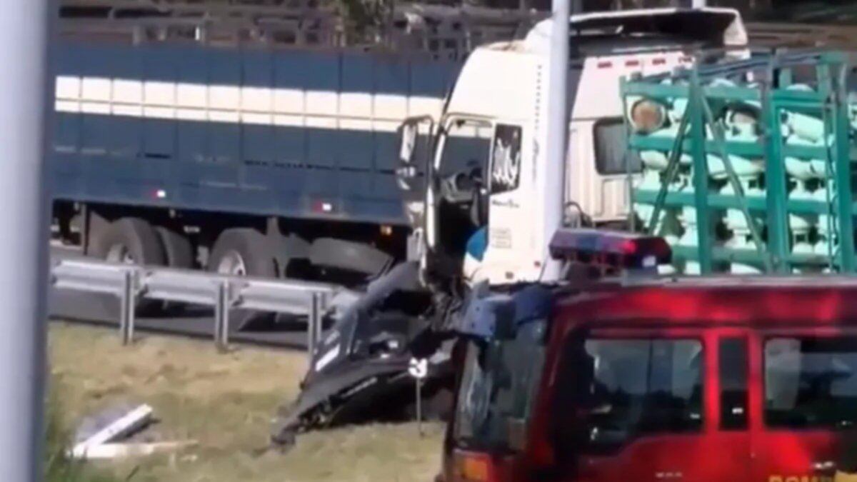 La foto del accidente del sobrino de Susana