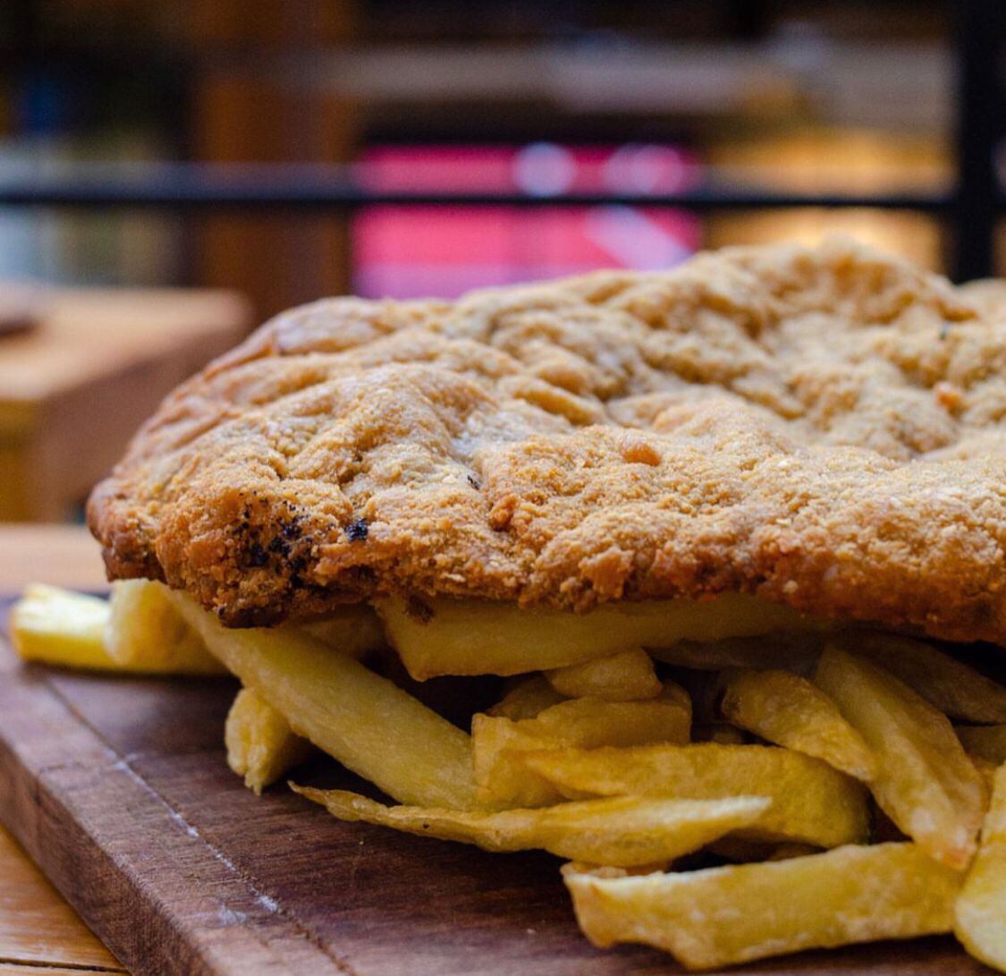 Las milanesas que ofrecerán en el Festival de Bodegones.