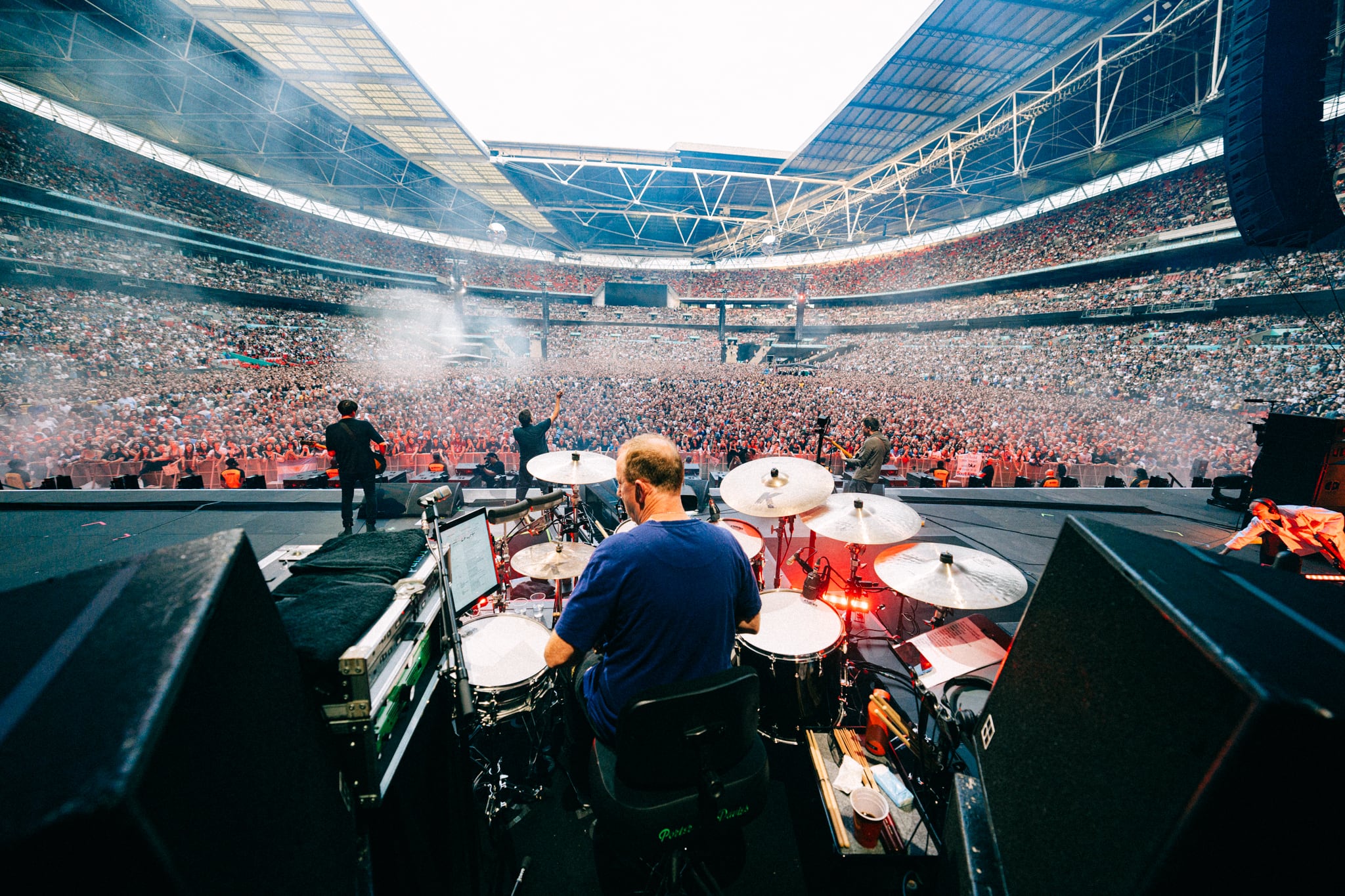 La banda Blur en Wembley, el estadio donde tocará Taylor Swift. (Warner Music/ Tom Pallant)