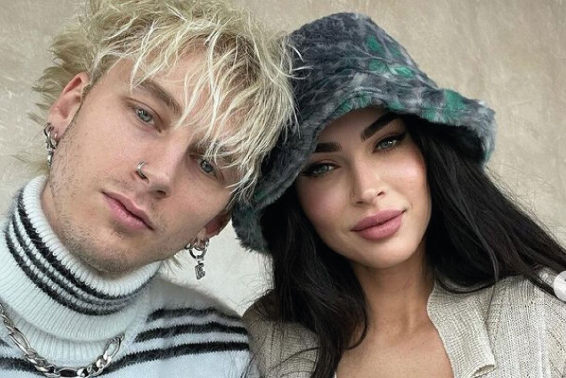 Megan Fox y su prometido, el músico Machine Gun Kelly. (Instagram Megan Fox)