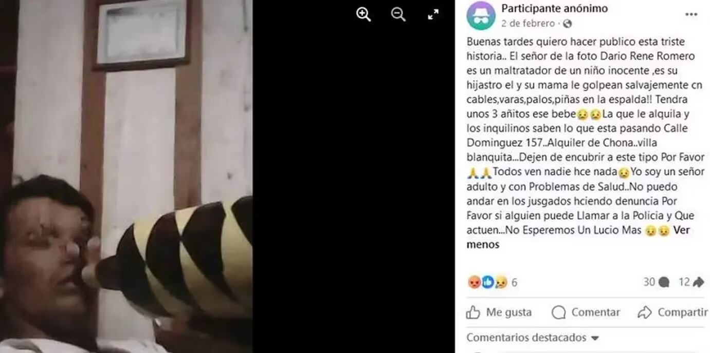 Un usuario de Facebook había advertido en febrero sobre los maltratos que sufría Atriel. Tres meses después, lo mataron. Foto: gentileza El Territorio