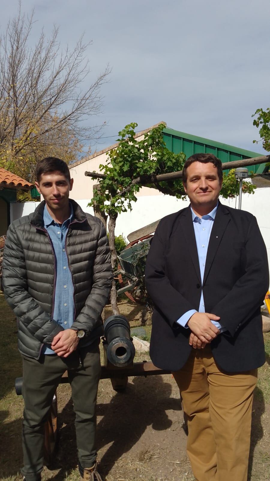 Jonathan Izquierdo, vicepresidente del CAM, junto a Jorge Sesto, tesorero del CAM.