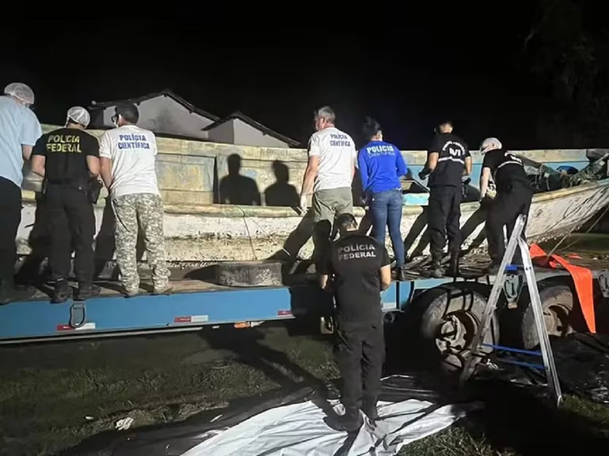 Cadáveres en un barco en la Amazonía brasileña - Gentileza