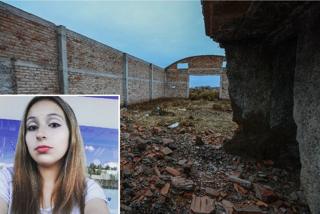 En el interior de este galpón abandonado, en el distrito Buen Orden, fue hallado el cuerpo de Agostina Trigo. Foto: Claudio Gutiérrez / Los Andes