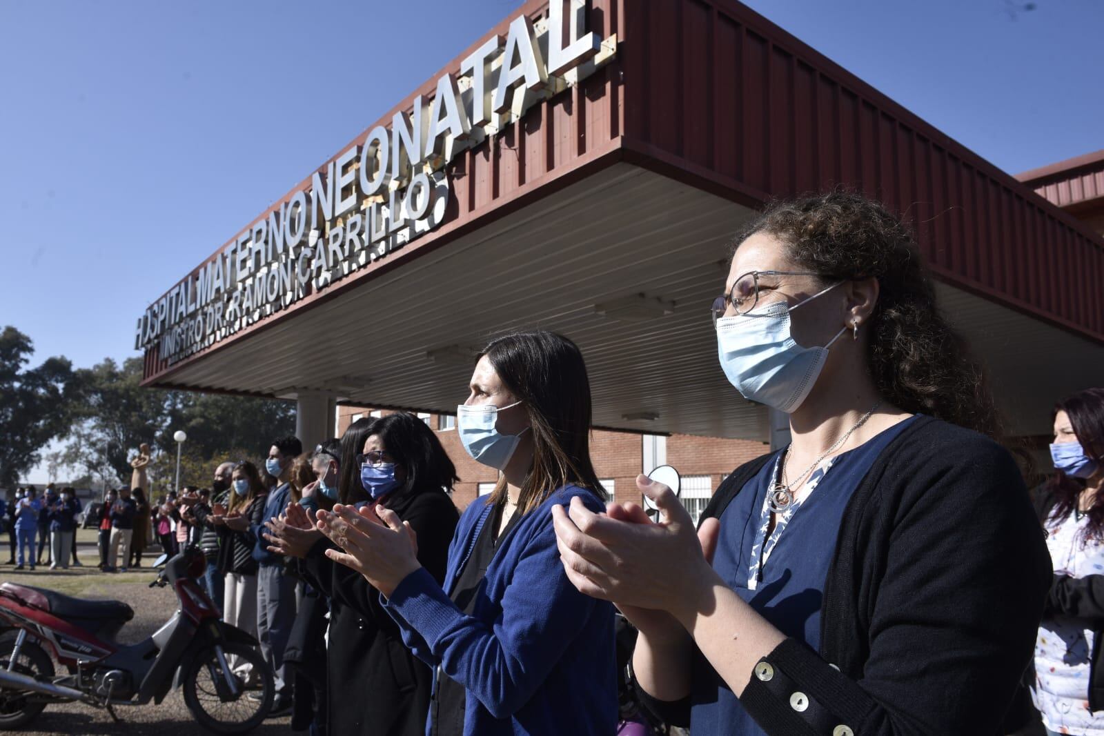 Manifestación en el Hospital neonatal de Córdoba. Foto: La Voz