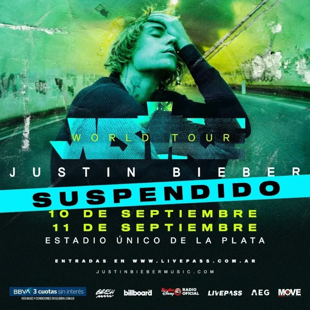 Justin Bieber canceló su tour por Latinoamérica