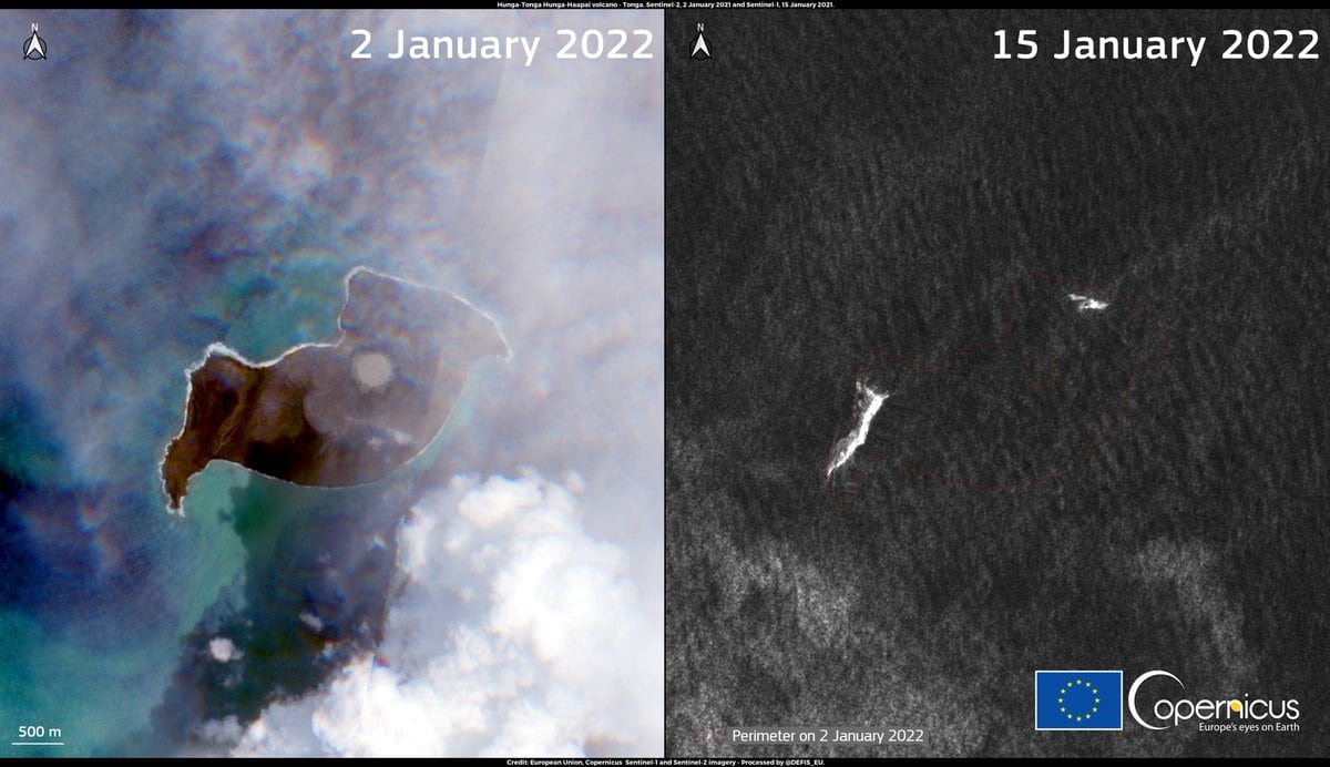 La isla que nació de la erupción de un volcán, desapareció por la misma razón / Gentileza