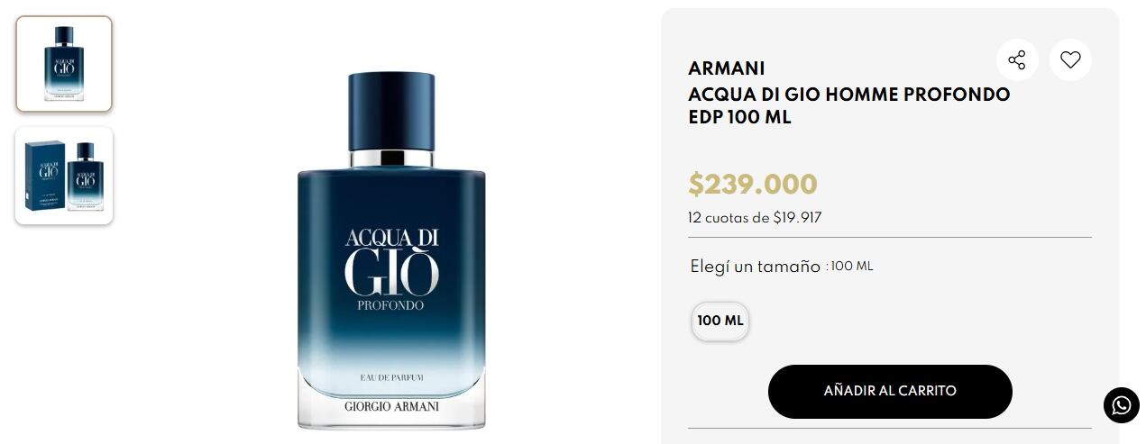 En nuestro país el mismo modelo de se encuentra en Juleriaque a un precio de $239.000 argentinos.