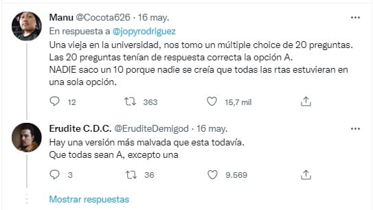 Una profesora de lengua contó en Twitter que les tomó exámenes a sus alumnos y les puso a todos que tenían un tema diferente, pero la evaluación era la misma y los alumnos se la creyeron.