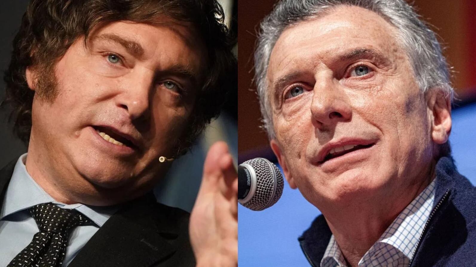 Javier Milei y Mauricio Macri.