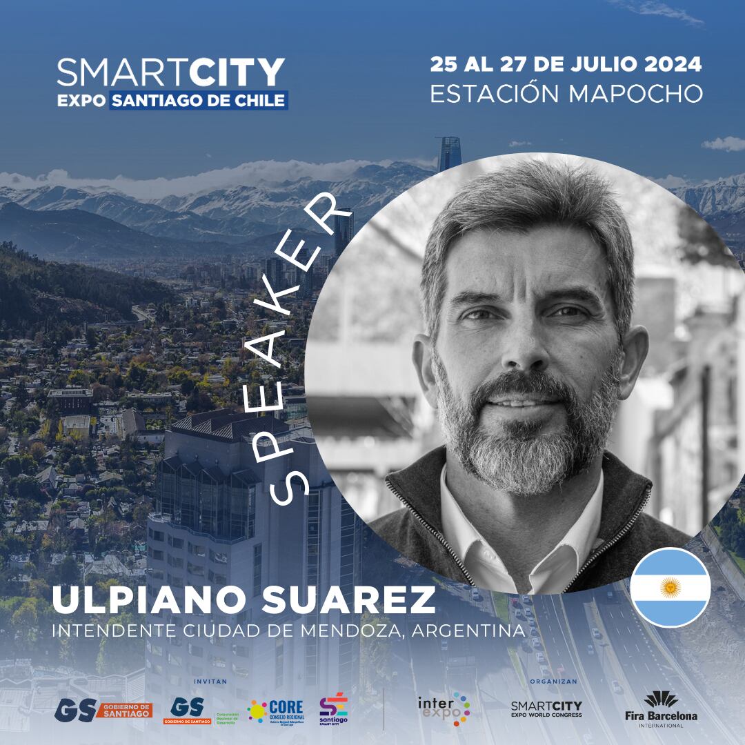 Ulpiano Suarez será parte de la Smart City Expo Santiago de Chile 2024