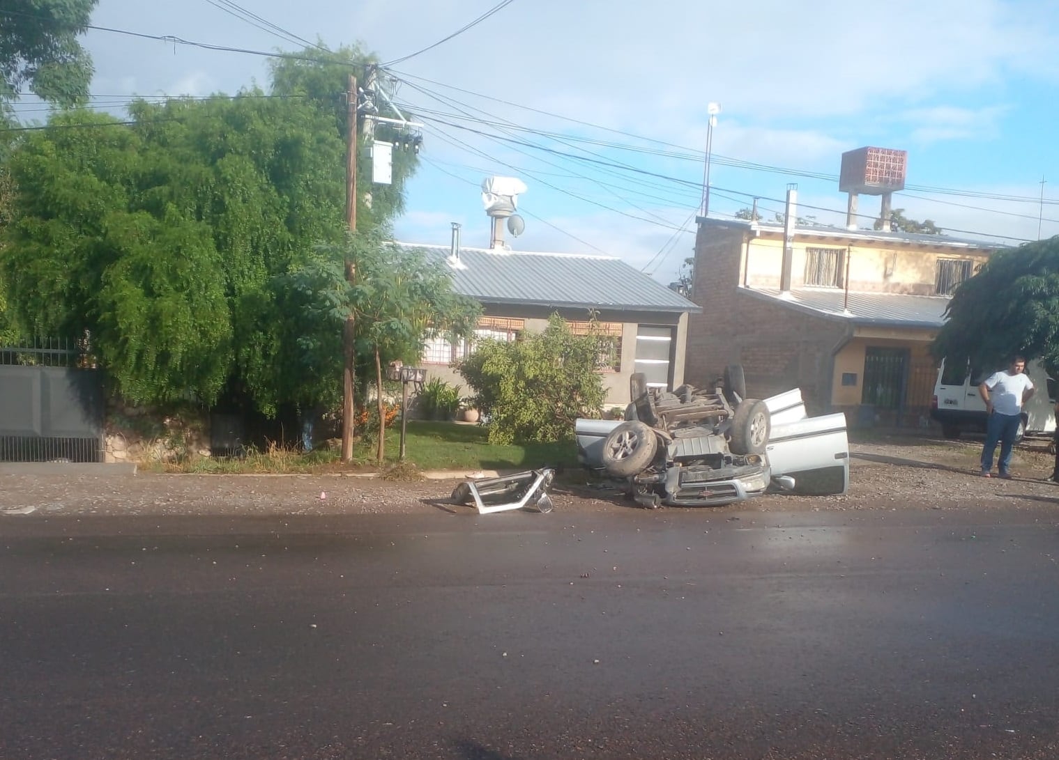 Un camión que se habría quedado sin frenos en Tupungato, chocó a una camioneta cuya conductora falleció en el lugar. Gentileza