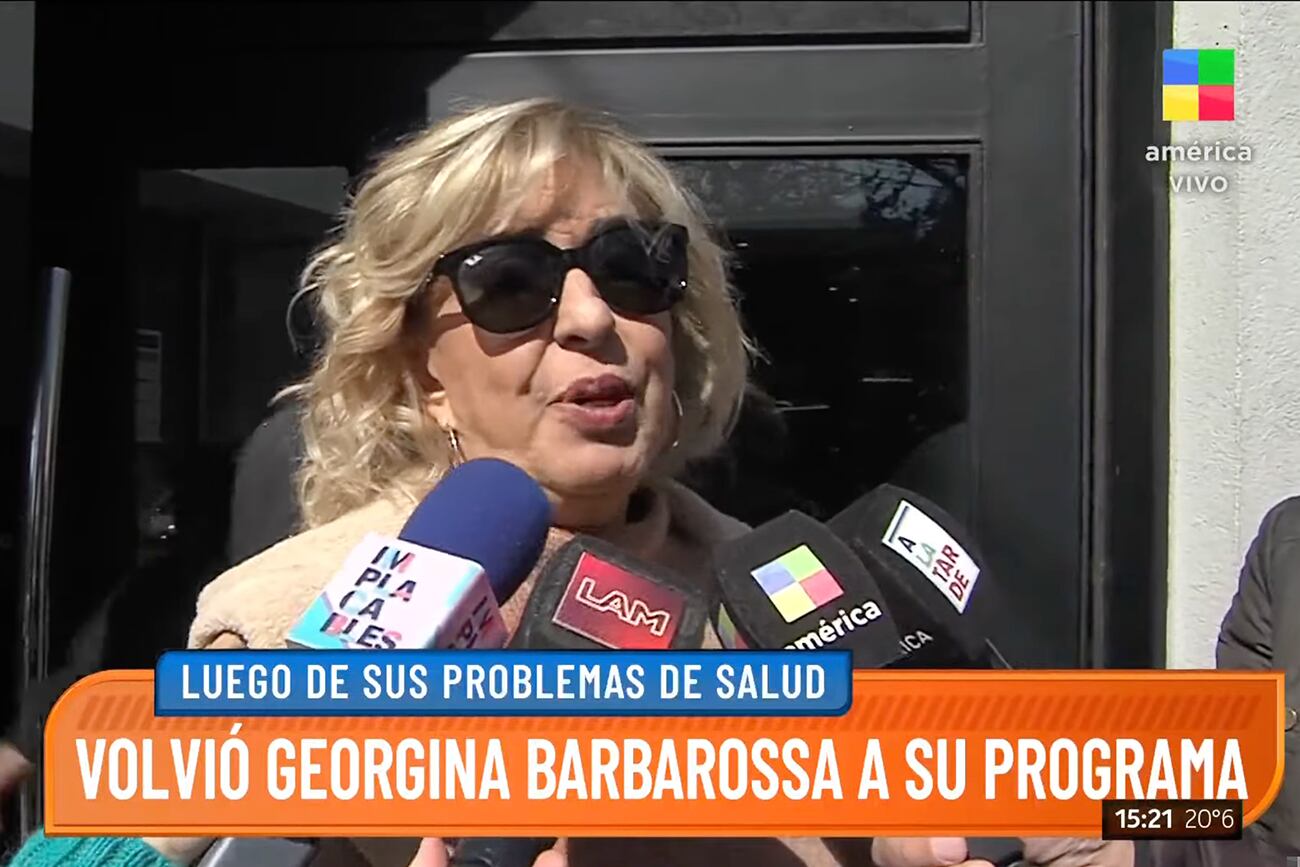 Georgina Barbarossa volvió A la Barbarossa. 