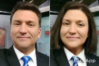 Mario Urzúa en FaceApp