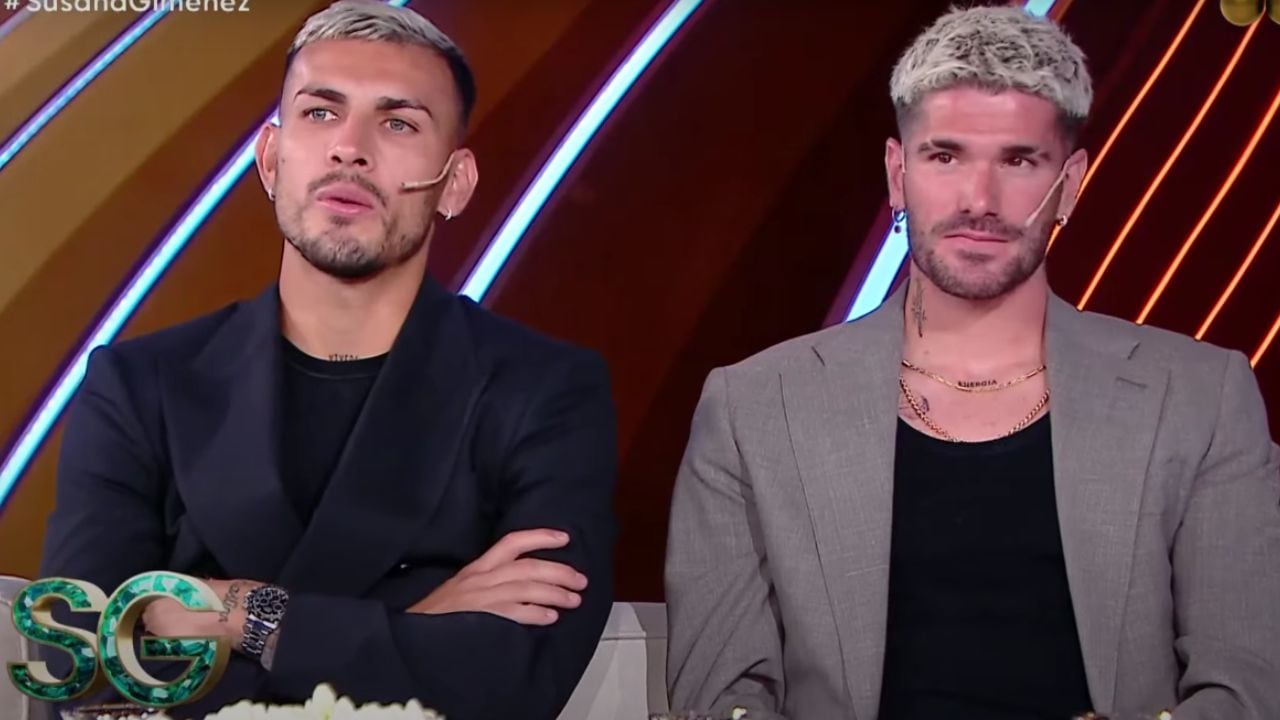 Paredes y De Paul en el estreno del programa de Susana Giménez.