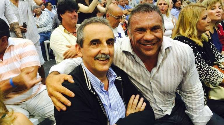 Guillermo Moreno junto a Jorge "Acero" Cali. / Gentileza