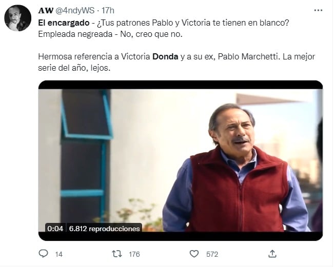 "El encargado", la serie que protagoniza Guillermo Francella, se hizo viral por una supuesta chicana a Victoria Donda y su exempleada doméstica (Twitter)