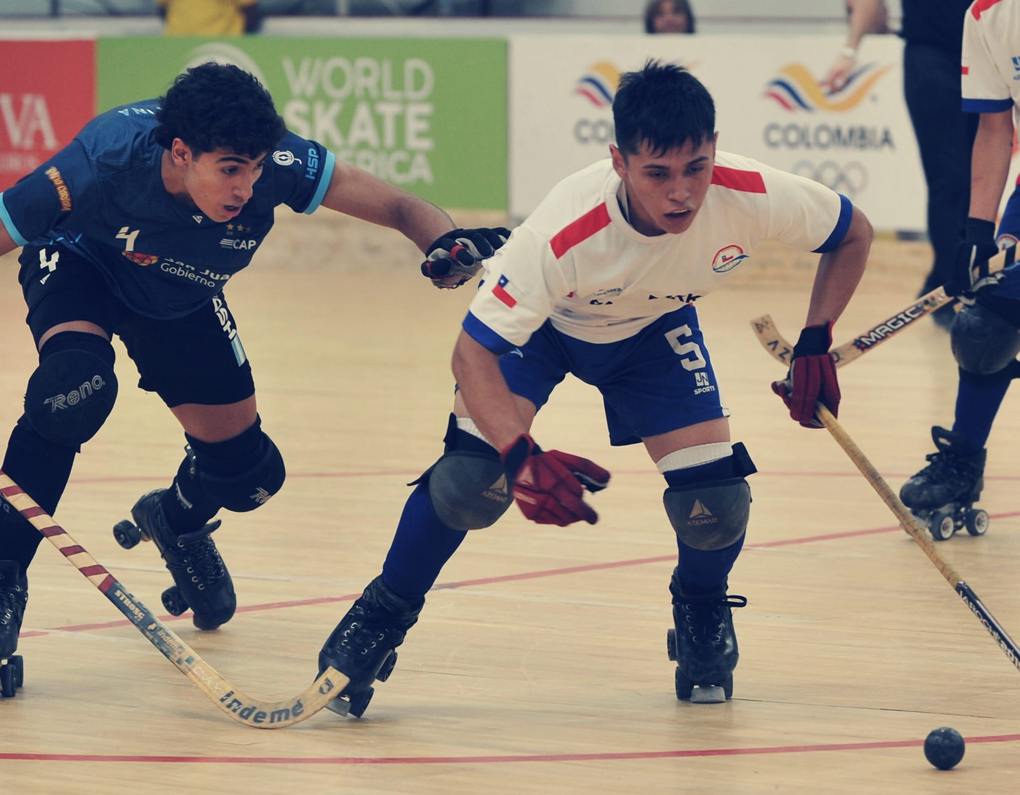 Valentino Rossignoli, campeón Panamericano de hockey sobre patines sub 19