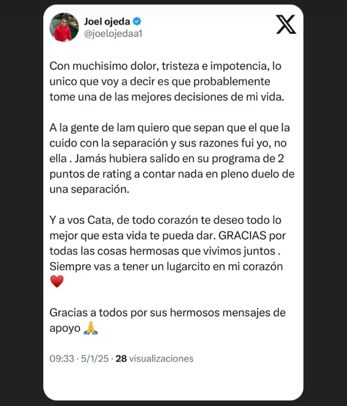 La concursante de la edición 2023/24 de Gran Hermano asustó a sus seguidores.