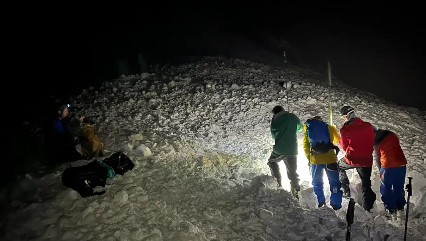 Avalancha en Bariloche: así fue el rescate de Augusto Gruttadauria (Gentileza / Diario Río Negro)